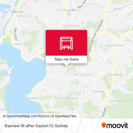 Bayview St after Gayton Cl map