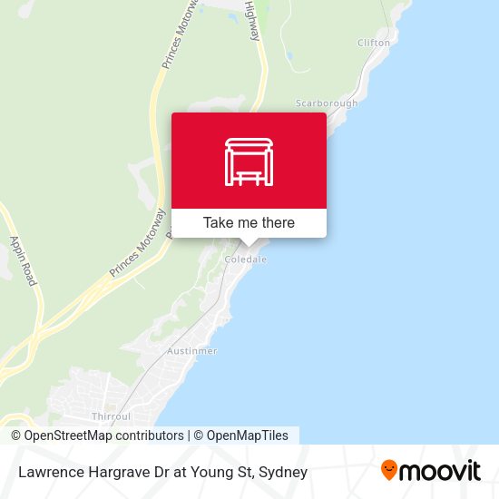 Lawrence Hargrave Dr at Young St map