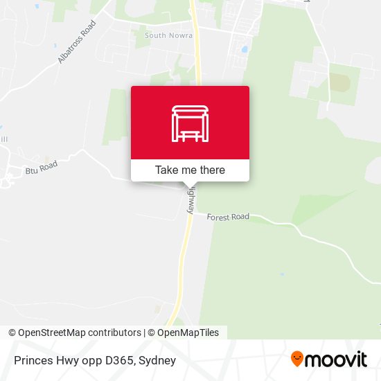 Princes Hwy opp D365 map