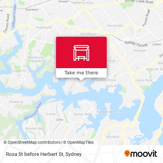 Rosa St before Herbert St map