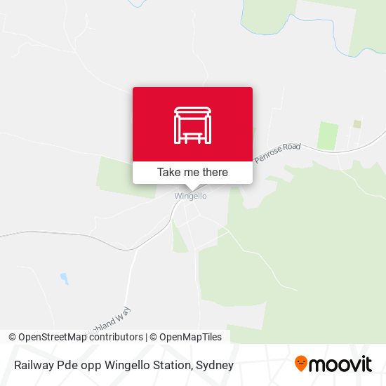 Railway Pde opp Wingello Station map