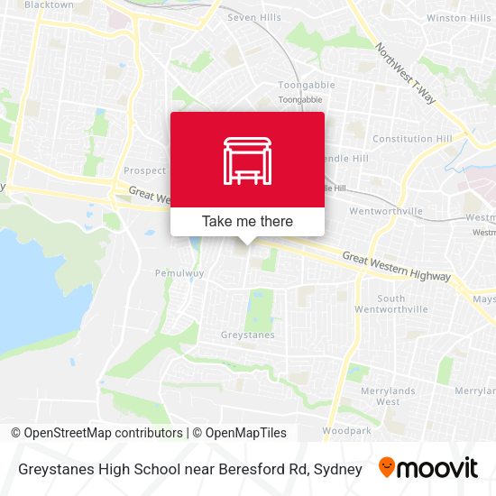 Greystanes High School near Beresford Rd map