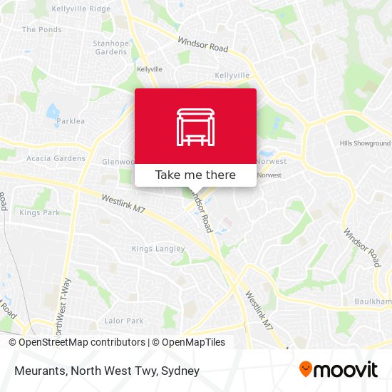 Meurants, North West Twy map