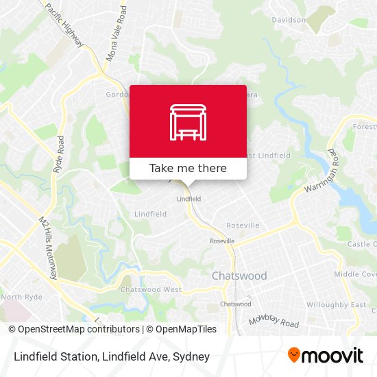 Lindfield Station, Lindfield Ave map