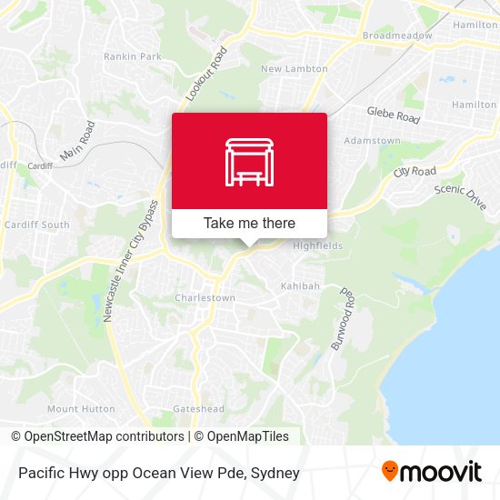 Pacific Hwy opp Ocean View Pde map