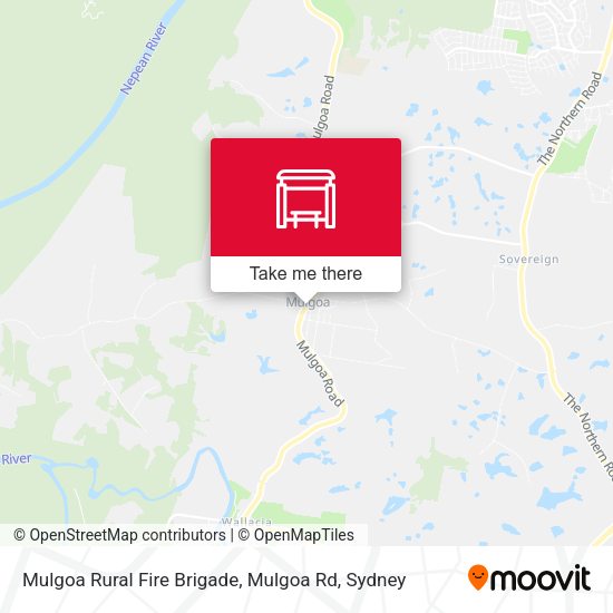 Mulgoa Rural Fire Brigade, Mulgoa Rd map