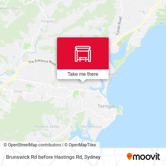 Brunswick Rd before Hastings Rd map