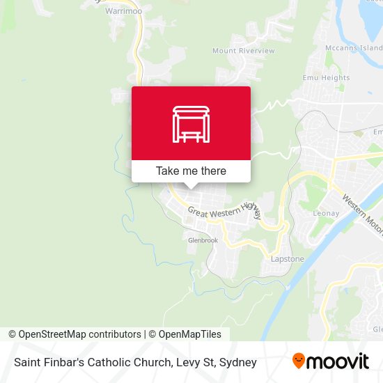Saint Finbar's Catholic Church, Levy St map