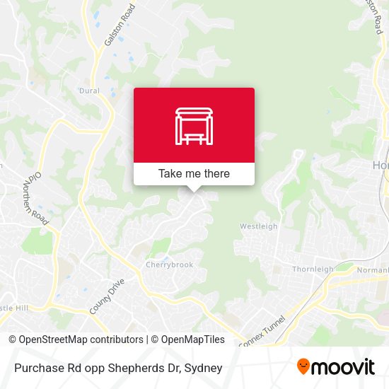 Purchase Rd opp Shepherds Dr map