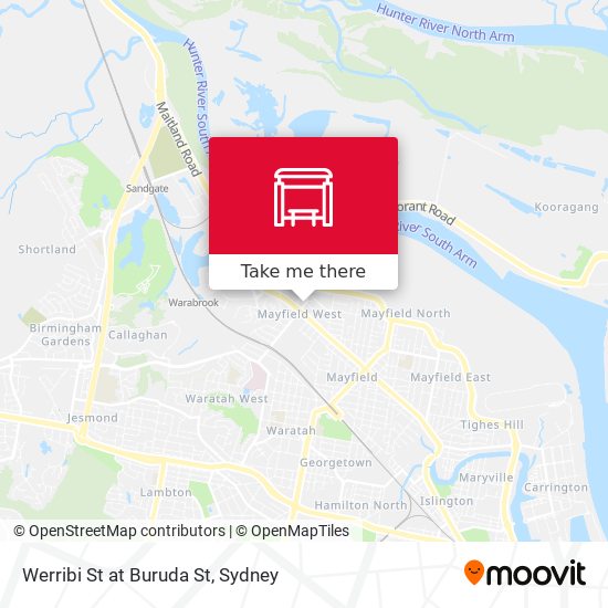 Werribi St at Buruda St map