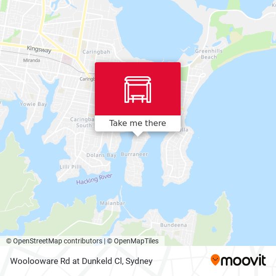Woolooware Rd at Dunkeld Cl map