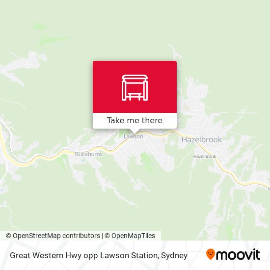 Great Western Hwy opp Lawson Station map