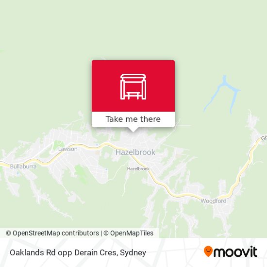 Oaklands Rd opp Derain Cres map