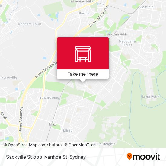 Sackville St opp Ivanhoe St map