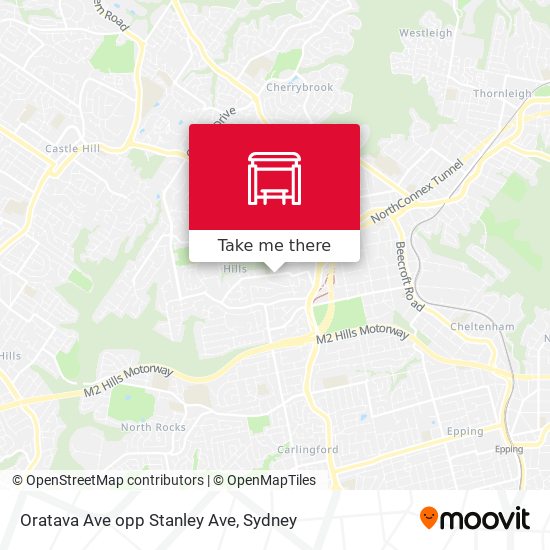 Oratava Ave opp Stanley Ave map