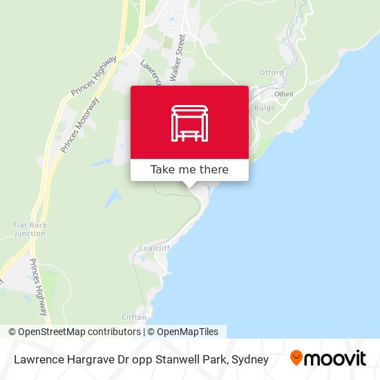 Mapa Lawrence Hargrave Dr opp Stanwell Park