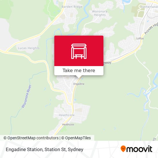 Engadine Station, Station St map