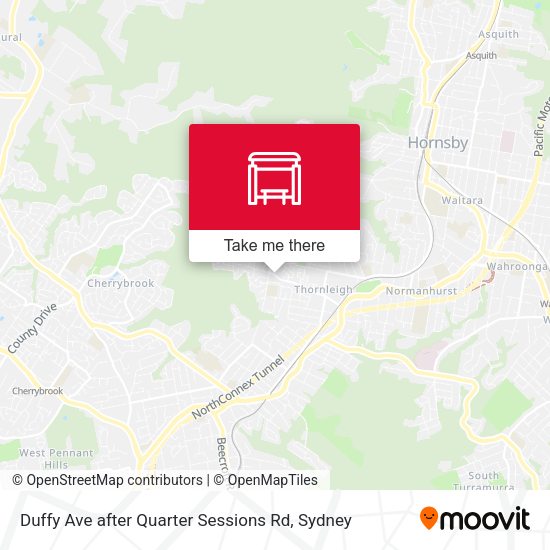 Duffy Ave after Quarter Sessions Rd map