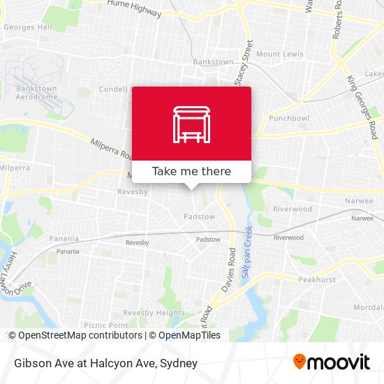 Gibson Ave at Halcyon Ave map