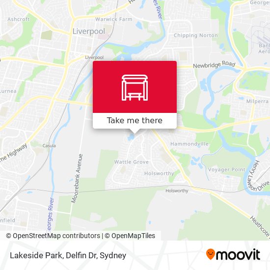Lakeside Park, Delfin Dr map