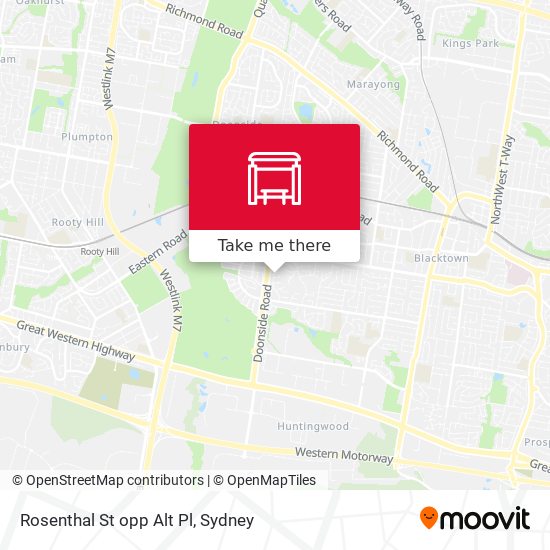 Rosenthal St opp Alt Pl map