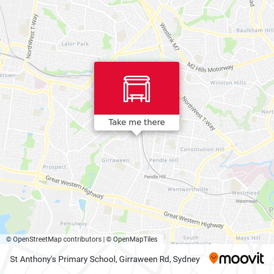 St Anthony's Primary School, Girraween Rd map