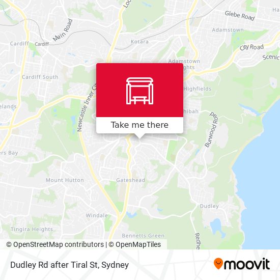 Dudley Rd after Tiral St map