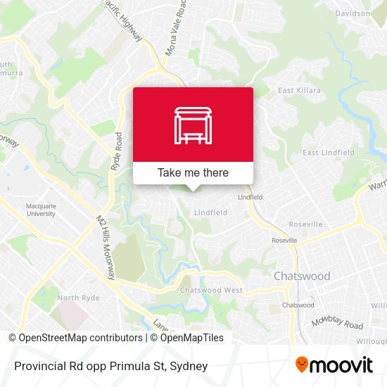 Provincial Rd opp Primula St map