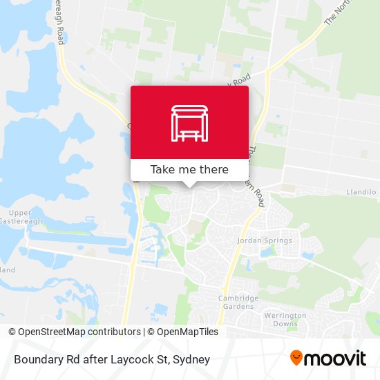 Boundary Rd after Laycock St map