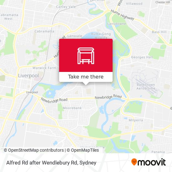Alfred Rd after Wendlebury Rd map