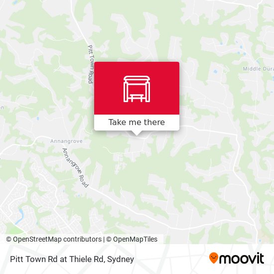 Pitt Town Rd at Thiele Rd map