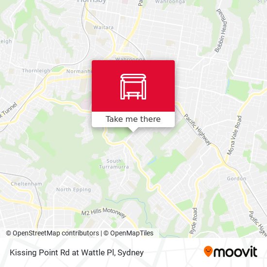 Kissing Point Rd at Wattle Pl map
