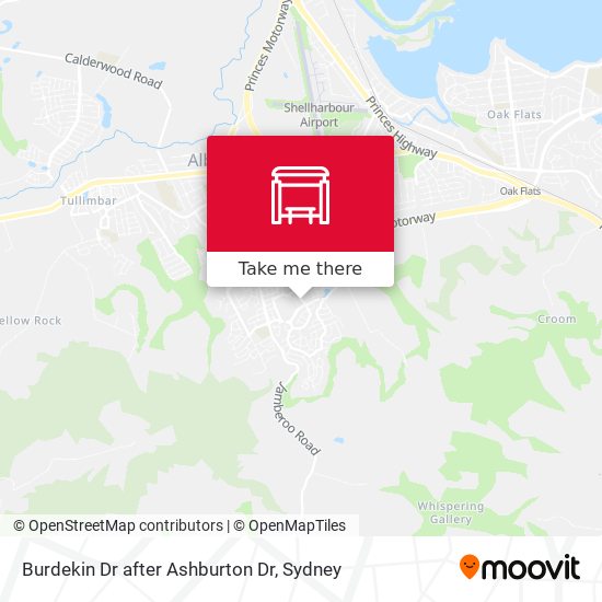Burdekin Dr after Ashburton Dr map