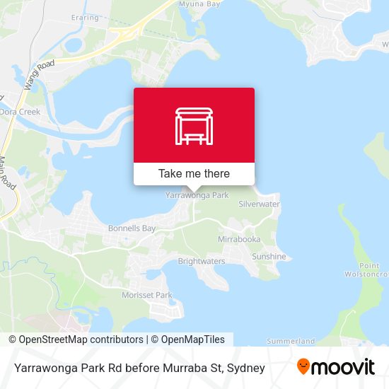 Yarrawonga Park Rd before Murraba St map