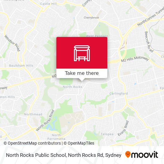 Mapa North Rocks Public School, North Rocks Rd