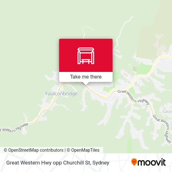 Great Western Hwy opp Churchill St map