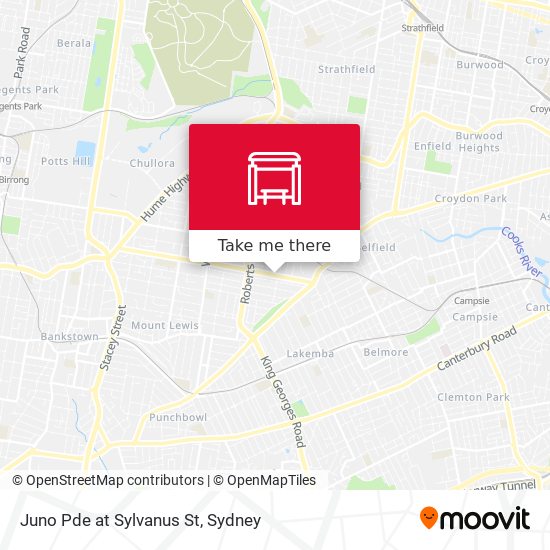Juno Pde at Sylvanus St map