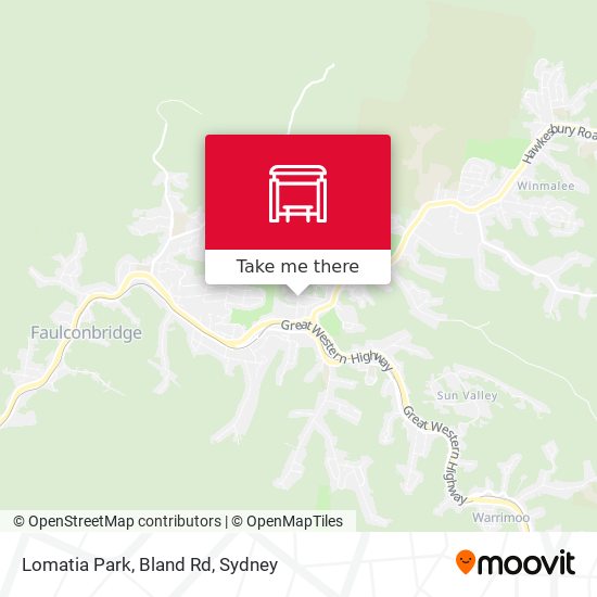 Lomatia Park, Bland Rd map