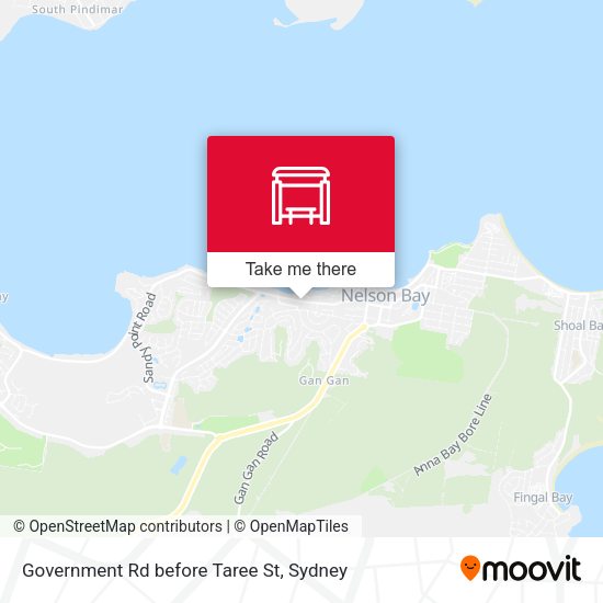 Government Rd before Taree St map
