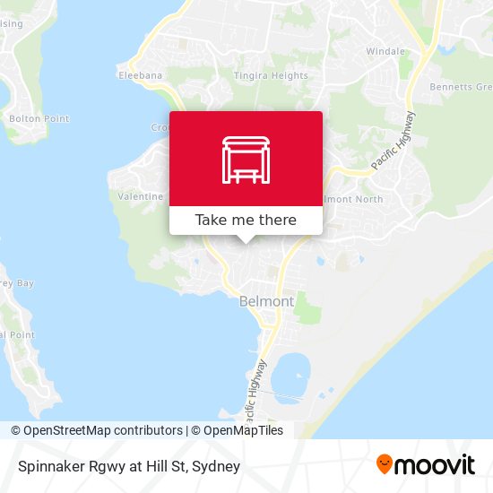 Spinnaker Rgwy at Hill St map