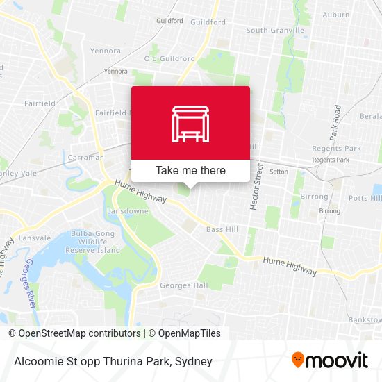 Alcoomie St opp Thurina Park map