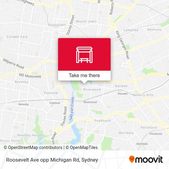 Roosevelt Ave opp Michigan Rd map