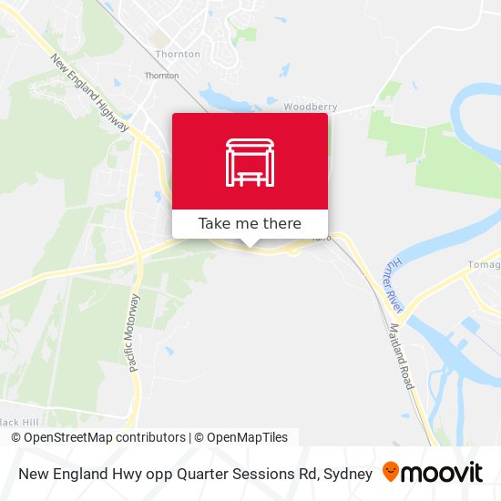 New England Hwy opp Quarter Sessions Rd map