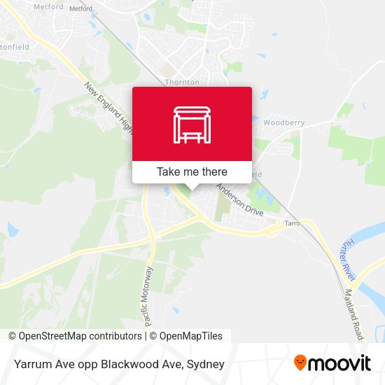 Yarrum Ave opp Blackwood Ave map