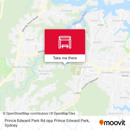Prince Edward Park Rd opp Prince Edward Park map