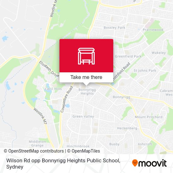 Wilson Rd opp Bonnyrigg Heights Public School map
