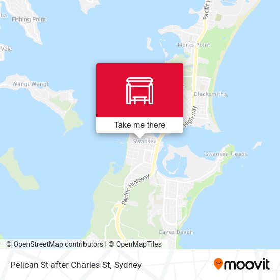 Pelican St after Charles St map