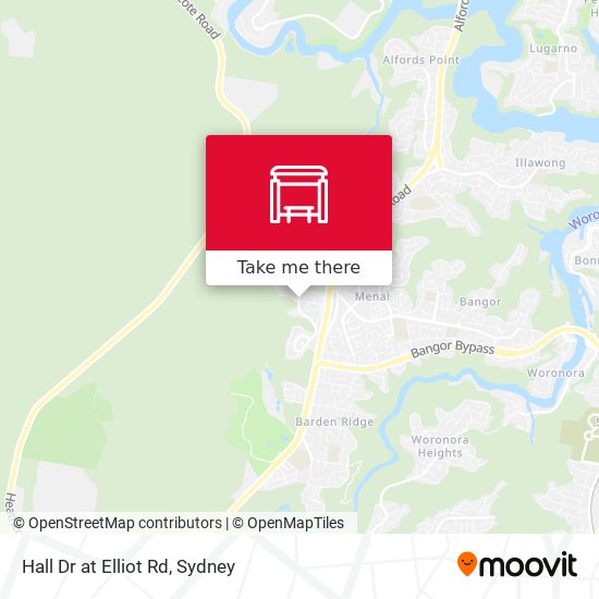 Hall Dr at Elliot Rd map