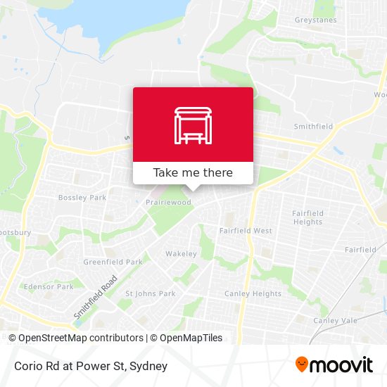 Corio Rd at Power St map