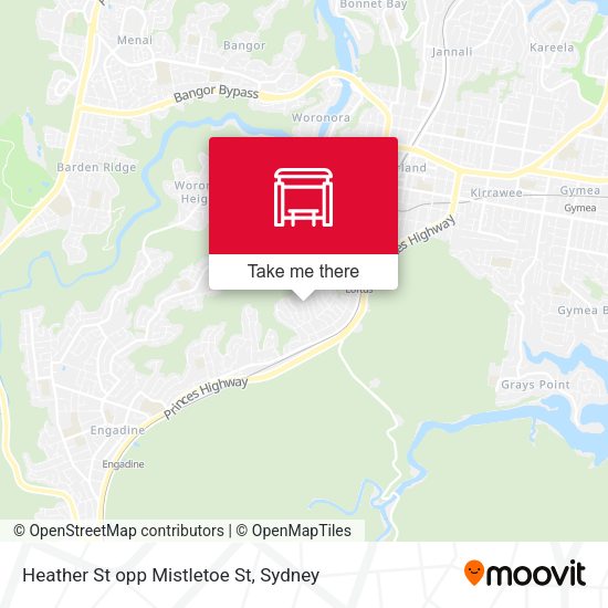 Heather St opp Mistletoe St map